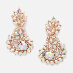 Sukkhi Rose Gold-Plated Stone-Studded Jewellery Set image 5