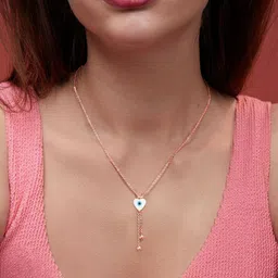 MINUTIAE Brass Rose Gold-Plated Necklace image 5