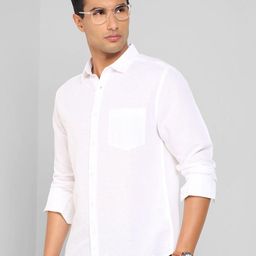 Peregrine by Pantaloons Long Sleeves Linen Cotton Casual Shirt-picture-32