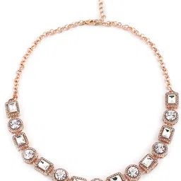 Shining Diva Fashion Gold-Plated Crystal Stone Studded Jewellery Set image 5