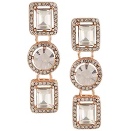 Shining Diva Fashion Gold-Plated Crystal Stone Studded Jewellery Set image 2