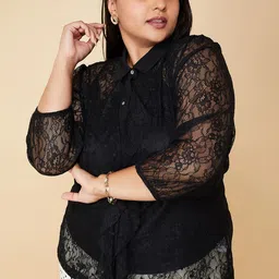 max Self-Design Cotton Lace Top-picture-28