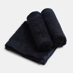 Jockey Navy-Blue 3-Pcs  600 GSM Bamboo Cotton Anti-Microbial Face Towels-image-97