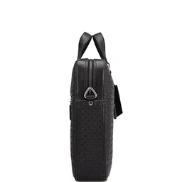 Da Milano Men Textured Leather Laptop Bag image 4