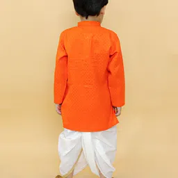 MoMaa Boys Regular Gotta Patti Kurta with Dhoti Pants image 3