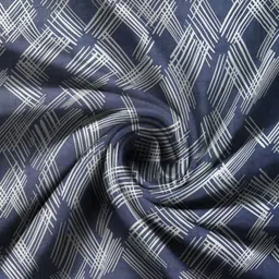 WEAVE AND DECOR Grey Printed Pure Cotton 300 TC Super King Bedsheet Set 1.98 x 1.98 m image 5