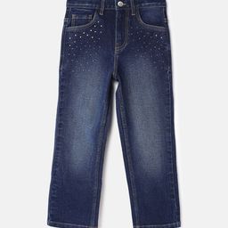 United Colors of Benetton Girls Cotton Straight Fit Low Distress Light Fade Jeans-picture-44