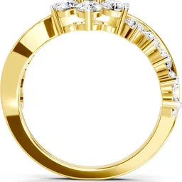 Sparkles Lab Grown Diamond 14kt Yellow Gold ring image 2