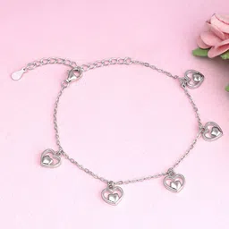 GIVA Women 925 Sterling Silver Silver-Plated Charm Bracelet-picture-46