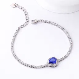 GIVA 925 Sterling Silver Rhodium-Plated Charm Bracelet-picture-46