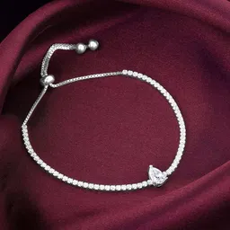 GIVA 925 Sterling Silver Rhodium-Plated Wraparound Bracelet-picture-34