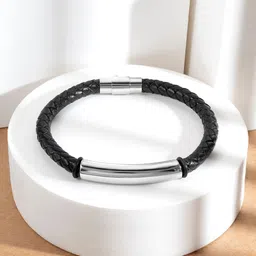 Peora Men Silver-Plated Wraparound Bracelet image 1