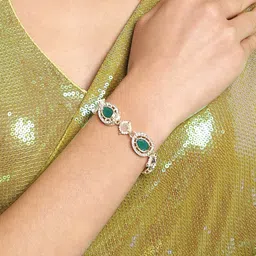 Zaveri Pearls Gold-Plated Wraparound Bracelet-picture-33