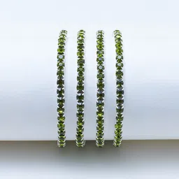 SALTY Set Of 4 Stones Studded Bangle-Style Bracelet-picture-17