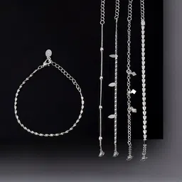 Accessorize London Women Set of  5 Delicate Chain Necklace-picture-17