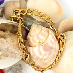 NAKABH Men Set Of 2 Gold-Plated Link Bracelet image 1