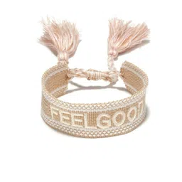 EL REGALO Unisex Gold-Toned & White Wraparound Bracelet-picture-55