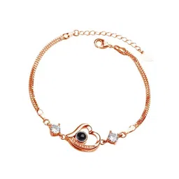 DressBerry White Rose Gold-Plated Wraparound Bracelet image 2