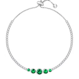GIVA Rhodium-Plated Sterling Silver Wraparound Bracelet image 3