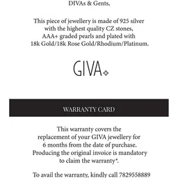 GIVA Rhodium-Plated Sterling Silver Wraparound Bracelet image 3