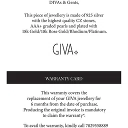 GIVA 925 Sterling Silver Rhodium-Plated Charm Bracelet image 4