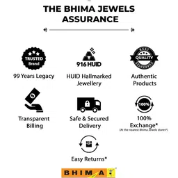 BHIMA 22K Hallmark 916 Purity Yellow Gold Black Bead Bracelet image 2