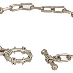 WROGN Men Rhodium-Plated Link Bracelet image 3