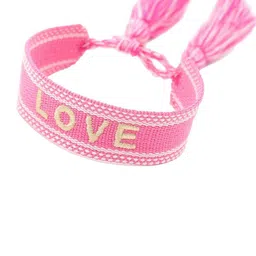 EL REGALO Unisex Pink & White Wraparound Bracelet image 5