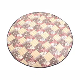CASA-NEST Beige & Peach Floral Printed Round Table Placemats-picture-20