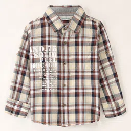 Infinity Boys Tartan Checks Opaque Checked Casual Shirt image 2