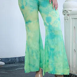 Undyed Embroidered V-Neck Top With Palazzos image 2