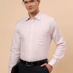 Cantabil Men Comfort Regular Fit Solid Spread Collar Cotton Formal Shirt-picture-33