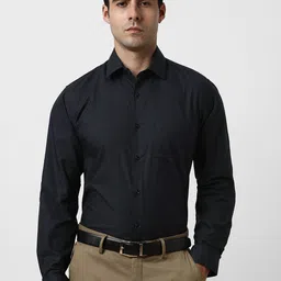 Van Heusen Men Checked Spread Collar Slim Fit Cotton Casual Shirt-picture-43