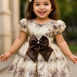 Lagorii Floral Print Puff Sleeve Fit & Flare Dress image 2