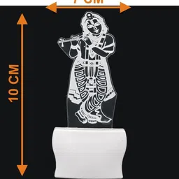 1ST TIME White & Transparent 3D Illusion LED Plug Night Lamps image 5