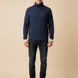 Mast & Harbour Men Cable Knit Pullover-picture-15