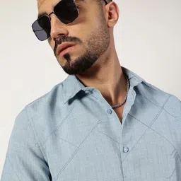 Thomas Scott Men Premium Slim Fit Opaque Casual Shirt-picture-28