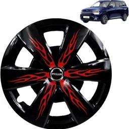 prigan Firebolt Black Red 15 Inch For Carens Wheel Cover For Kia Universal For Car-picture-10