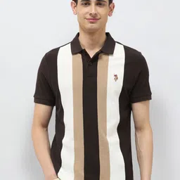 U.S. Polo Assn. Denim Co. Striped Polo Collar CottonT-shirt-picture-12