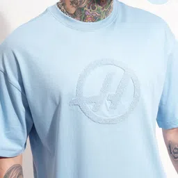 HIGHLANDER Typography Printed Round Neck Drop-Shoulder Sleeves Oversized T-shirt image 4