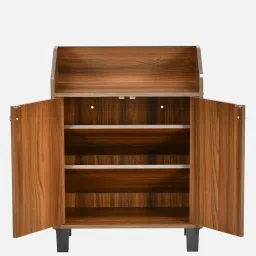 nilkamal Aze Shoe Cabinet in Classic Walnut Finish image 5