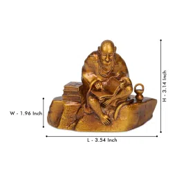 artarium Ramayani Hanuman Brown Resin Idols image 4