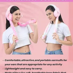 shikshapatri Kids Winter Earmuffs with Cute Jumping Rabbit & ChuChu Sound – Boys & Girls Ear Muff image 4