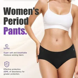 ummiss Pack of 2 Women Periods Black, Blue Panty image 4