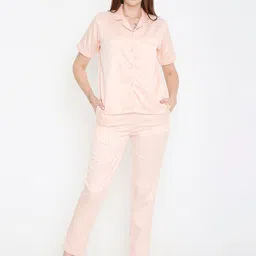 Arendelle Lapel Collar Satin Night suit-picture-27