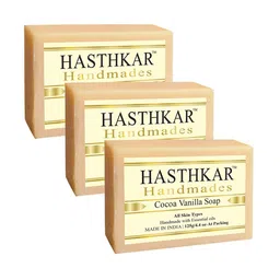 Hasthkar Set of 3 Handmades Glycerine Cocoa vanila Soap 125gm Each-picture-22