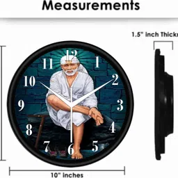 yash traders Analog 25 cm X 25 cm Wall Clock image 2