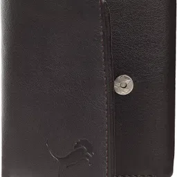 wild edge Men & Women Formal Black Artificial Leather Wallet - Regular Size image 2