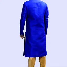 tibra collection Men Pure Silk Kurta Pyjama Set image 2