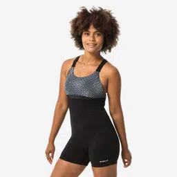 nabaiji Women's Aquafit-Aquabiking Shorty 1-Piece Swimsuit Elea Bul Black Grey-picture-12